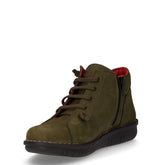 Polacchino sportivo in pelle verde militare | Boscaini Scarpe