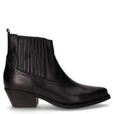 Camperos in pelle con tacco nero | Boscaini Scarpe