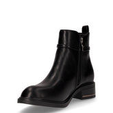 Stivaletto in ecopelle con zip nero | Boscaini Scarpe