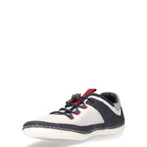 Sneaker in tessuto ed ecopelle blu bianco | Boscaini Scarpe