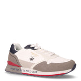 King Power Mix sneaker in ecopelle e tessuto bianco | Boscaini Scarpe