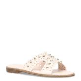 Ciabatta con borchie off white - KHARISMA | Boscaini Scarpe