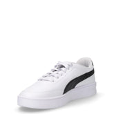 Court classic clean jr sneaker in ecopelle ragazzo bianco e nero | Boscaini Scarpe