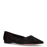 Ballerina in tessuto nero | Boscaini Scarpe