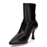 Tronchetto a punta in pelle nero | Boscaini Scarpe