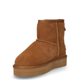 Stivaletto caldo in pelle cammello | Boscaini Scarpe