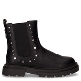 Stivaletto in ecopelle con borchie bambina nero | Boscaini Scarpe