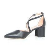 Sandalo a punta con tacco nero | Boscaini Scarpe