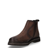 Polacchino con zip laterale in ecopelle marrone | Boscaini Scarpe