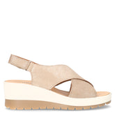 Sandalo con tacco champagne - Sandali Con Tacco Donna | Boscaini Scarpe