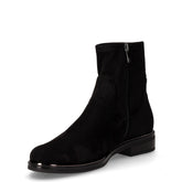 Stivaletto in tessuto con zip nero | Boscaini Scarpe
