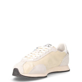 Easy Runner sneaker in pelle e tessuto bianco | Boscaini Scarpe