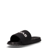 Slide Mix ciabatta in gomma nero bianco | Boscaini Scarpe