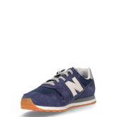 373 sneaker in pelle e tessuto blu | Boscaini Scarpe