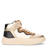 Laquinny sneaker bambina in ecopelle avorio platino | Boscaini Scarpe