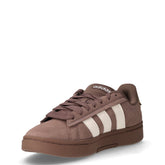 GRAND COURT ALPHA 00s sneakers in pelle e ecopelle marrone bianco | Boscaini Scarpe