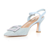 Sandalo con tacco jeans | Boscaini Scarpe