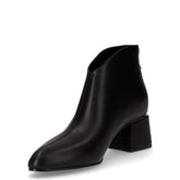 Tronchetto in ecopelle con zip nero | Boscaini Scarpe