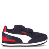 St Runner v4 sneaker bambino in ecopelle navy bianco | Boscaini Scarpe
