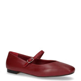 Ballerina in ecopelle con cinturino rosso - Ballerine | Boscaini Scarpe