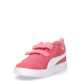 Courtflex v3 sneaker in tessuto ed ecopelle bambina rosa bianco | Boscaini Scarpe