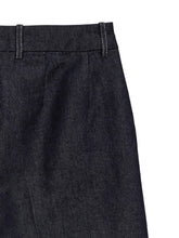 Jeans wide leg in cotone blu scuro | Boscaini Scarpe