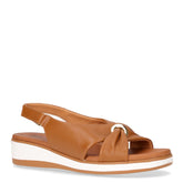 Sandalo con zeppa cuoio | Boscaini Scarpe