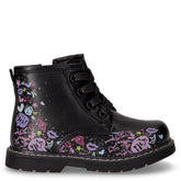 Anfibio in ecopelle con stampa graffiti bambina nero | Boscaini Scarpe