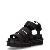 Blaire sandalo in pelle con platform nero | Boscaini Scarpe