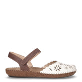 Sandalo in pelle moro bianco | Boscaini Scarpe