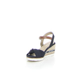 Sandalo con zeppa navy | Boscaini Scarpe