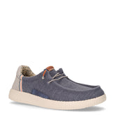 Stringata sportiva in tessuto navy | Boscaini Scarpe