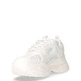 Yuno sneaker in ecopelle e tessuto bianco | Boscaini Scarpe