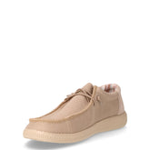 Stringata sportiva in tessuto beige | Boscaini Scarpe