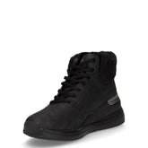 Sneaker in ecopelle con zeppa nero | Boscaini Scarpe