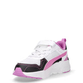 Trinity 2 sneaker in ecopelle e tessuto bambina bianco rosa nero | Boscaini Scarpe