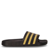 Adilette Aqua ciabatta in gomma nero oro | Boscaini Scarpe