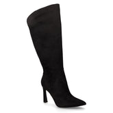 Stivale in tessuto con tacco nero | Boscaini Scarpe