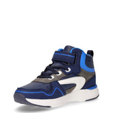 Mid seneaker da ambino in ecopelle blu | Boscaini Scarpe