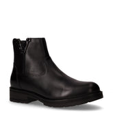 Stivaletto in pelle con zip nero | Boscaini Scarpe