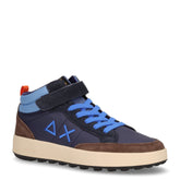 Genius Mid sneaker ragazzo in ecopelle navy - Sneakers Bambino | Boscaini Scarpe