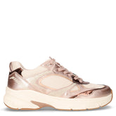 Sneaker in ecopelle e tessuto rosa bianco | Boscaini Scarpe