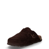 Bobo ciabatta in pelle scamosciata testa di moro | Boscaini Scarpe