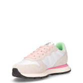 Ally Solid sneaker in pelle e tessuto bianco | Boscaini Scarpe