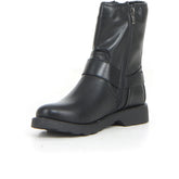 Stivaletto biker con zip nero | Boscaini Scarpe