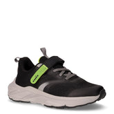 Snipe 4 JR sneaker in tessuto bambino nero argento verde acido | Boscaini Scarpe
