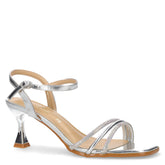 Sandalo in ecopelle con tacco argento - TOO LIKE | Boscaini Scarpe