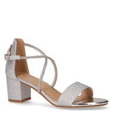 Sandalo in ecopelle con strass argento - TOO LIKE | Boscaini Scarpe