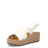 Sandalo con zeppa white | Boscaini Scarpe