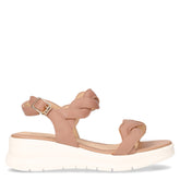 Sandalo con zeppa bianco beige | Boscaini Scarpe